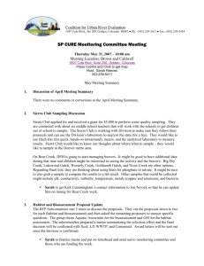 SP CURE Monitoring Committee Meeting