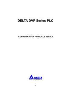 DELTA PLC modbus protocol