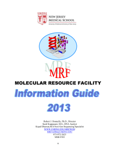 MRF 2013 Information Guide - Rutgers New Jersey Medical School