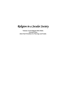 Religion in a Secular Society - Australian Human Rights Commission