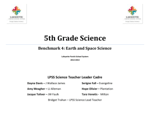 5th Grade Science - Lafayette Parish School System