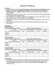 Density of Solids