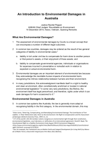 An Introduction to Environmental Damages in Australia Justice