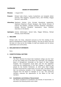 Board of Management – 1 August 2013 Confidential BOARD OF