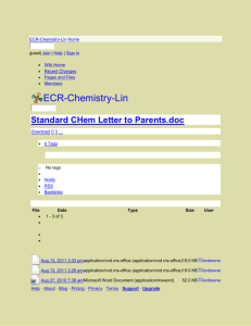 ECR-Chemistry-Lin - Standard CHem Letter to Parents