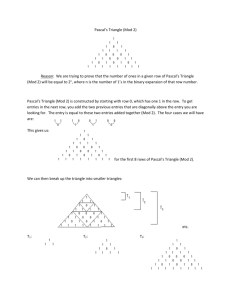 Pascal`s Triangle (Mod 2)
