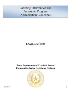 BIPP Accreditation Guidelines - Texas Council on Family Violence