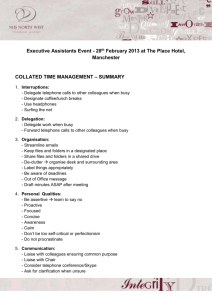 Executive Assistants Event - 28th February 2013 at The Place Hotel