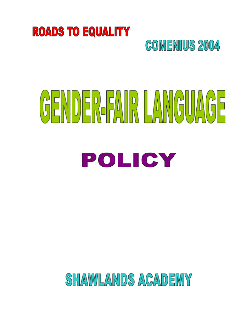gender fair language essay