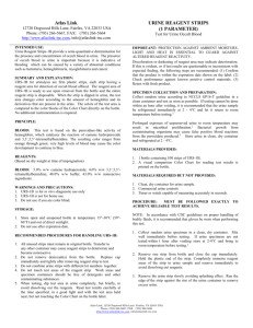 URINE REAGENT STRIPS