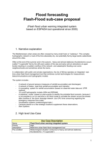 Flood forecasting (Flash Sub Use-Case proposal)