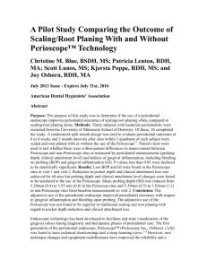 A Pilot Study Comparing the Outcome of Scaling/Root Planing With