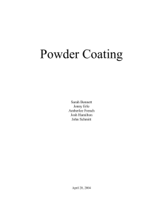 Powder Coating Apparatus Project Paper