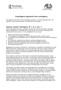 Microsoft Word - Cosmological arguments from contingencyx