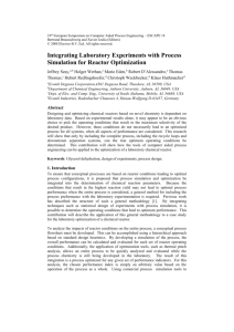 Integrating Laboratory Experiments with Process Simulation for