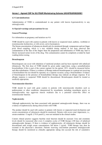 2 August 2010 Annex I : Agreed CSP for EU PSUR Worksharing
