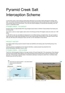 Pyramid Creek Salt Interception Scheme - Murray