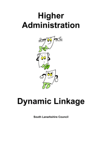 Administration: Dynamic Linkage for Higher