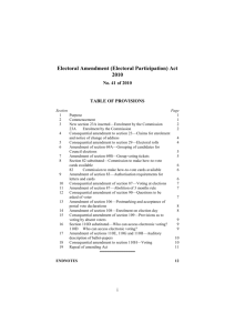 Electoral Amendment (Electoral Participation) Act 2010