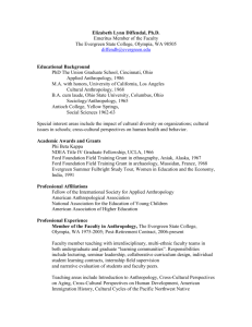diffendal_resume - The Evergreen State College