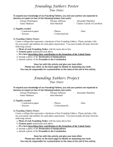 Founding Fathers Cumulative Project