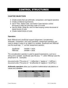 Control Structures