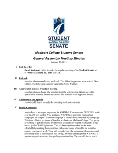 General Assembly Meeting Minutes