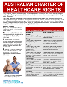 Australian Charter of Healthcare Rights (DOC 994 KB)