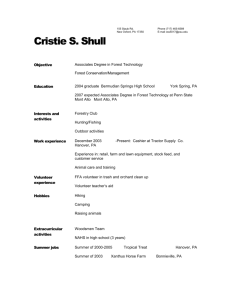 Link to word document of resume