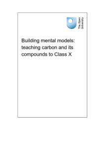 Building mental models: teaching carbon and its compounds to