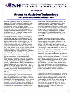 Assistive Technology Tipsheet (MS Word)