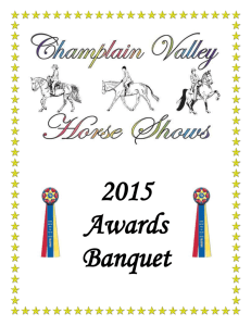 Champlain Valley Horse Shows Year End Awards
