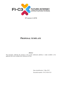 Proposal template - FI-C3