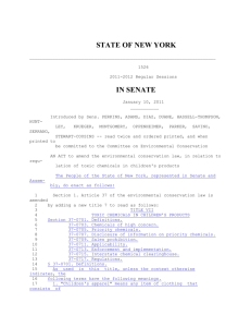 STATE OF NEW YORK 1526 2011-2012 Regular Sessions IN