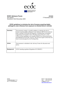 ECDC Advisory Forum