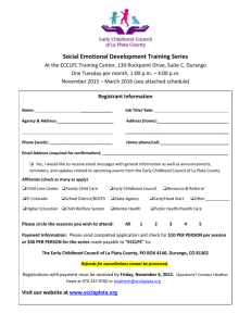 3 contact hours in social emotional development