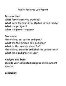 Family Pedigree Lab Report