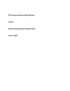 Simple Socket Message Exchange Profile 1.0