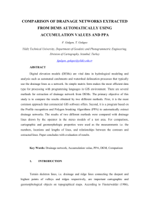 COMPARASION OF DRAINAGE NETWORKS EXTRACTED FROM