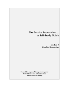 Fire Service Supervision… - LSU Fire and Emergency Training