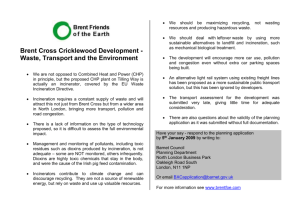 Brent Cross Development – Waste, Transport and the Environment