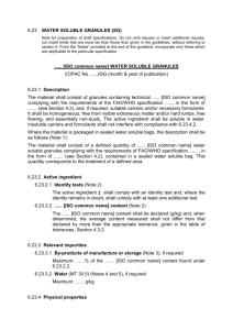 6.23 WATER SOLUBLE GRANULES (SG) Note for preparation of