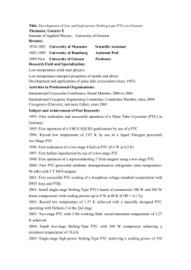 Title: Development of low and high-power Stirling