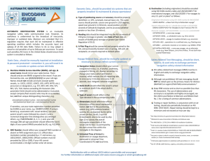 AUTOMATIC IDENTIFICATION SYSTEM ENCODING GUIDE v.2011