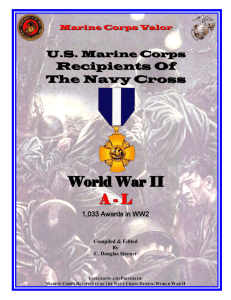 Marine Corps Recipients of the Navy Cross