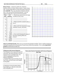 BACTERIA REPRODUCTION NOTES ANSWERS