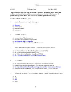 A unit of measurement on genetic maps is: