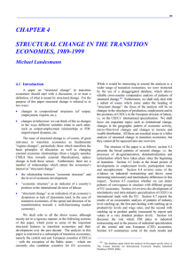 structural change in the transition economies, 1989-1999