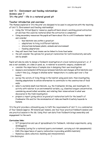 Unit 4B – Habitats