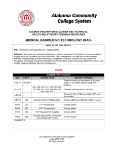 Medical Radiologic Technology - Alabama Community College